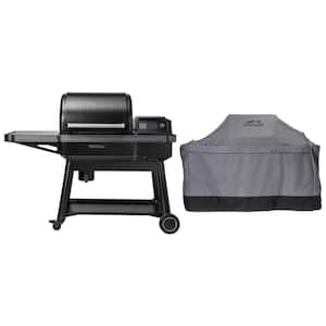 Ironwood Wi-Fi Pellet Grill and Smoker in Black with Cover