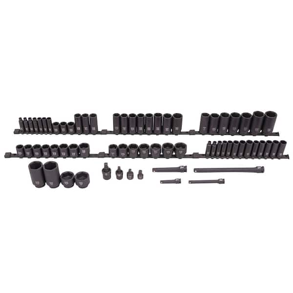 SUNEX TOOLS 68 Piece Mixed Dr Master Impact Socket Set 1068 - The