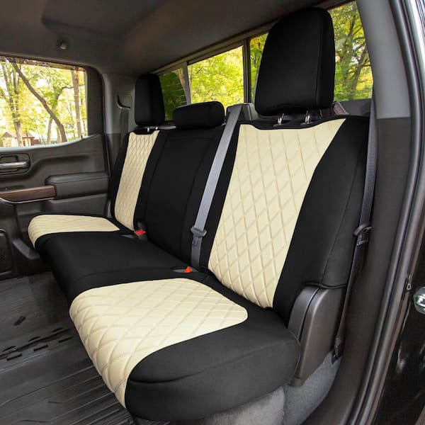 FH Group Neoprene Custom Fit Seat Covers for 2019-2023 Chevrolet Silverado 1500 2500HD 3500HD RST to LTZ to High Country