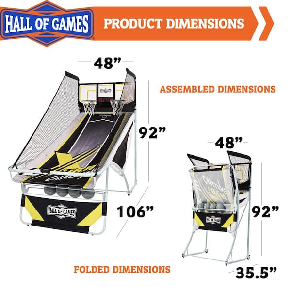 SereneLife 2-Player Basketball Arcade Game System SLBSKBG90 - The Home Depot