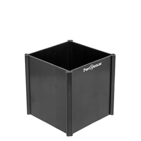 Post Shields 3.5 in. x 3.5 in. x 4 in. H Post Wrap in Black