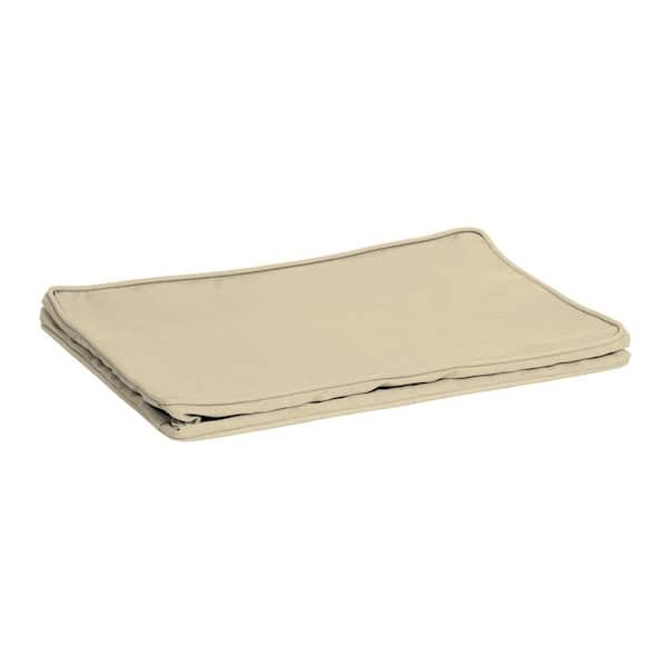 ARDEN SELECTIONS ProFoam 18 in. x 24 in. Outdoor Deep Seat Back Cover, Tan Leala
