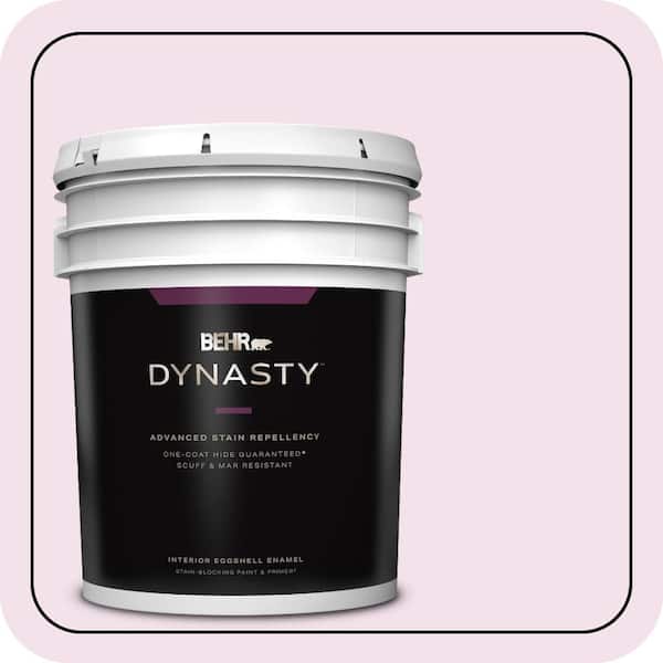 BEHR DYNASTY 5 gal. #690C-2 Pink Amour Eggshell Enamel Interior Stain-Blocking Paint & Primer