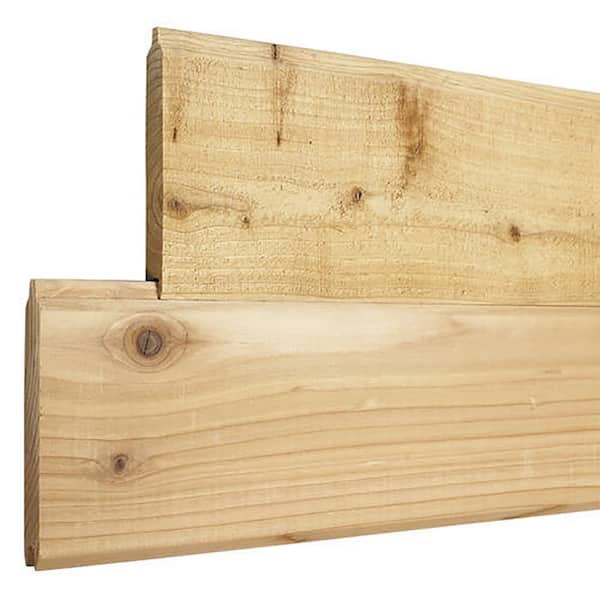 1 in. x 6 in. x 8 ft. Pattern Stock Cedar Tongue and Groove Siding (6-Pack)
