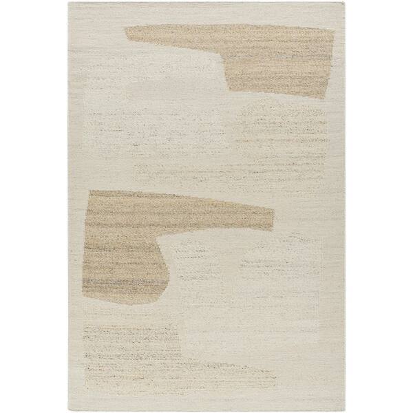 2 ft. x 3 ft. Cream and Beige Lanesra LAR-2303 Handmade Area Rug