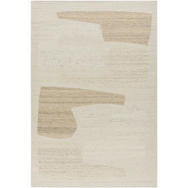 5 ft. x 7 ft. Cream and Beige Lanesra LAR-2303 Handmade Area Rug