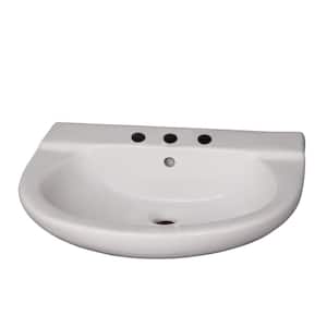 Jayden Wall-Hung Bathroom Sink in White