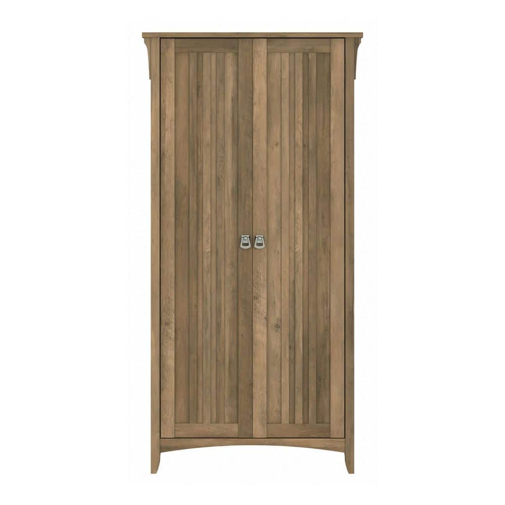 Reclaimed Pine Tall Freestanding Office Cupboard with Adjustable Shelving
