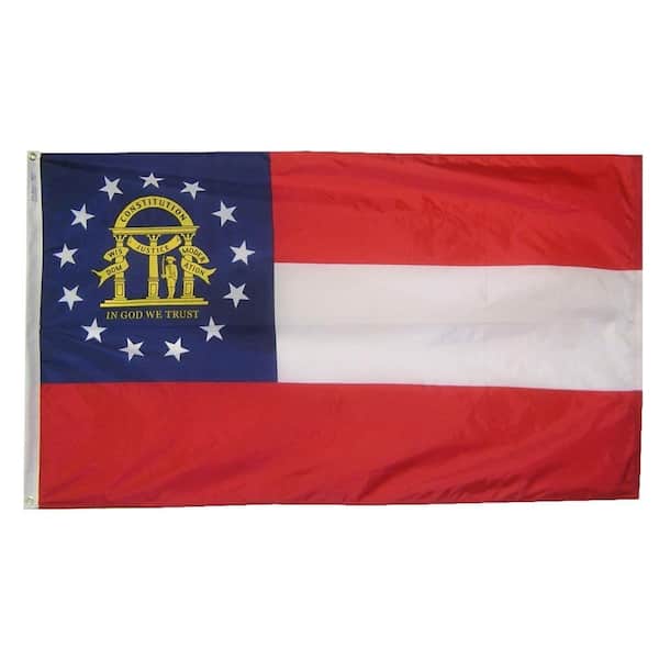 Annin Flagmakers 4 ft. x 6 ft. Georgia State Flag