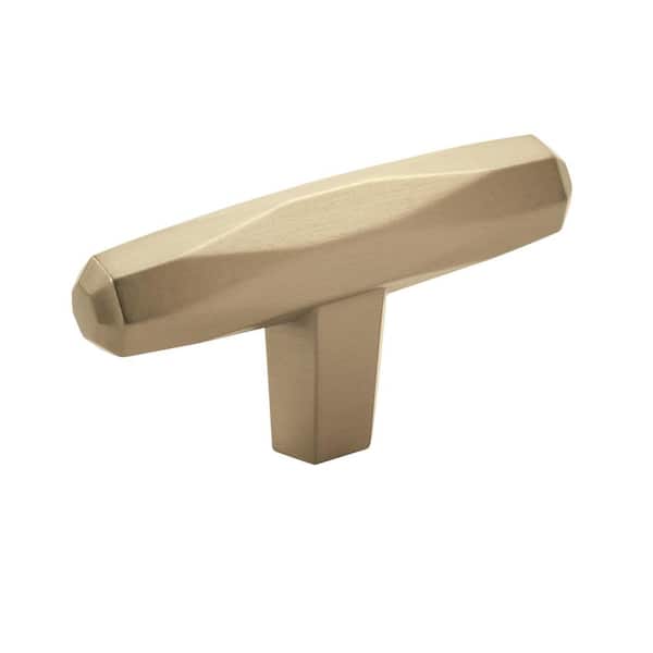 Amerock St. Vincent 2-1/2 in. (64mm) Modern Golden Champagne Bar Cabinet Knob