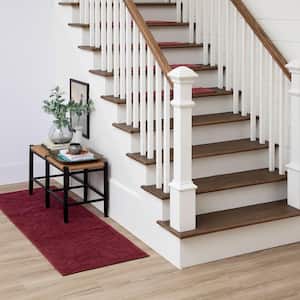 Foliage Indoor Stair Tread Covers in Cabernet 9 in. x 29 in. Stair Tread Cover Set (Set of 4)