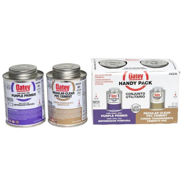 Oatey 8 Oz Purple Cpvc And Pvc Primer, How To Get Purple Pvc Primer Off Floor