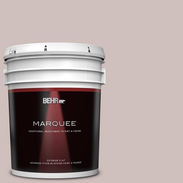 BEHR MARQUEE 5 gal. #750A-3 Vintage Taupe Flat Exterior Paint & Primer