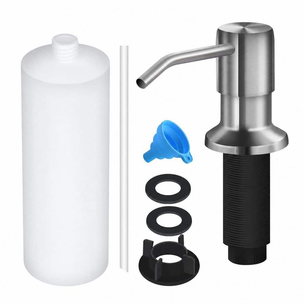 アブディール　アシッド 25th トップウォーター バスポンド Wudkey Heavy-Duty 17 oz. Top-Refill Brushed Nickel Countertop Soap