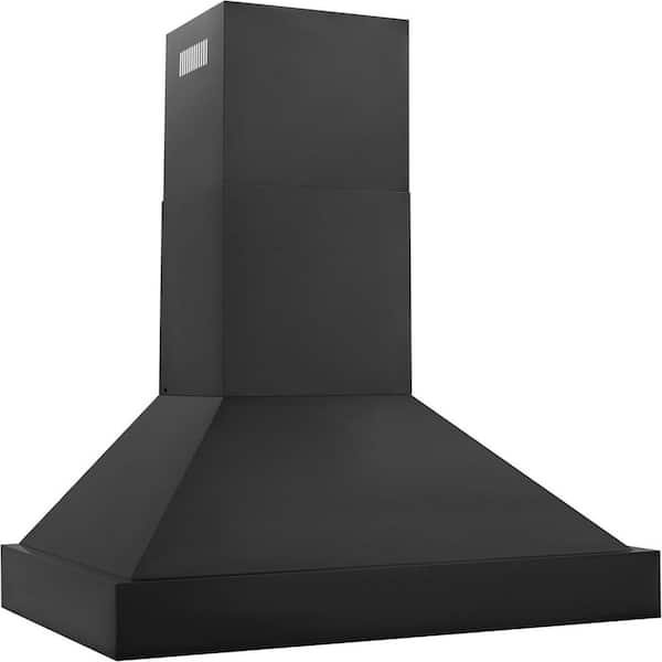 48 in. 1000 CFM Ducted Vent Wall Mount Range Hood with Dual Remote Blower, Touch and Gesture Control in Black