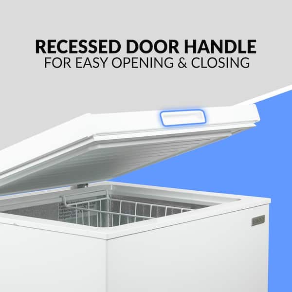 3.5 Cu.ft Chest Freezer Removable Storage Basket, Top Open Door