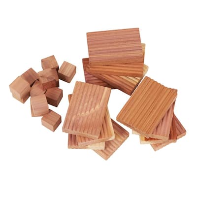 Cedar Value Pack Solid Air Freshener with 12 Brown Blocks and 12 Brown Cubes