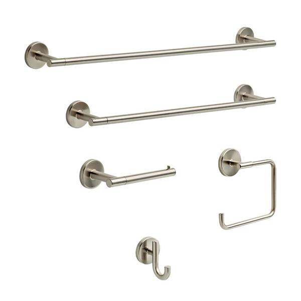 Towel Bar in Brushed Nickel Delta Lyndall 18 in LDL18-SN 