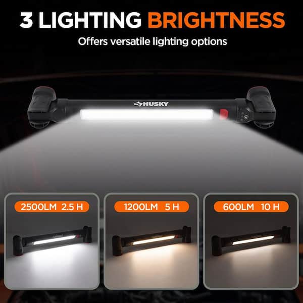 Husky 2500 Lumen LED Rechargeable Infrared Touchless Work Light