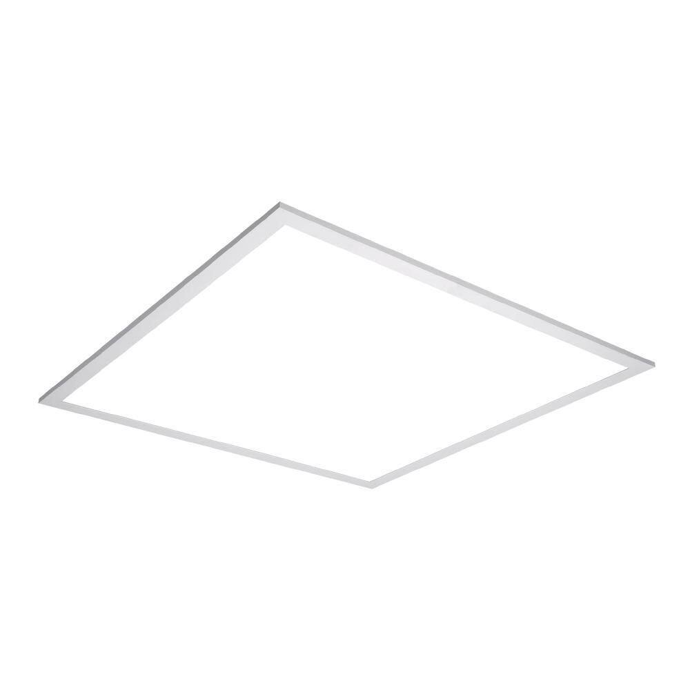 Metalux 2 ft. 2 ft. White Integrated LED Flat Panel Troffer Fixture at 4200 Lumens, 4000K, Dimmable RT22SP - The Home Depot