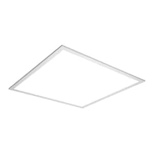 2 ft. x 2 ft. White Integrated LED Flat Panel Troffer Light Fixture at 4200 Lumens, 4000K, Dimmable