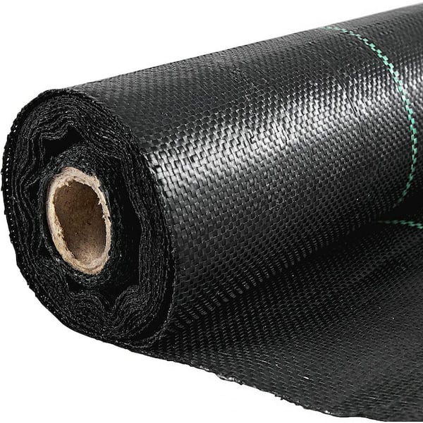 6 ft. x 250 ft. Weed Barrier Landscape Fabric 4.1 oz. Heavy-Duty Premium Woven Ground Cover for Outdoor Garden, Black