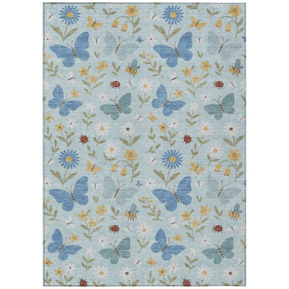 Chantille Machine Washable Indoor/Outdoor Abstract ACN2618 Sky 10 ft. x 14 ft. Area Rug price history on PriceWatchPro