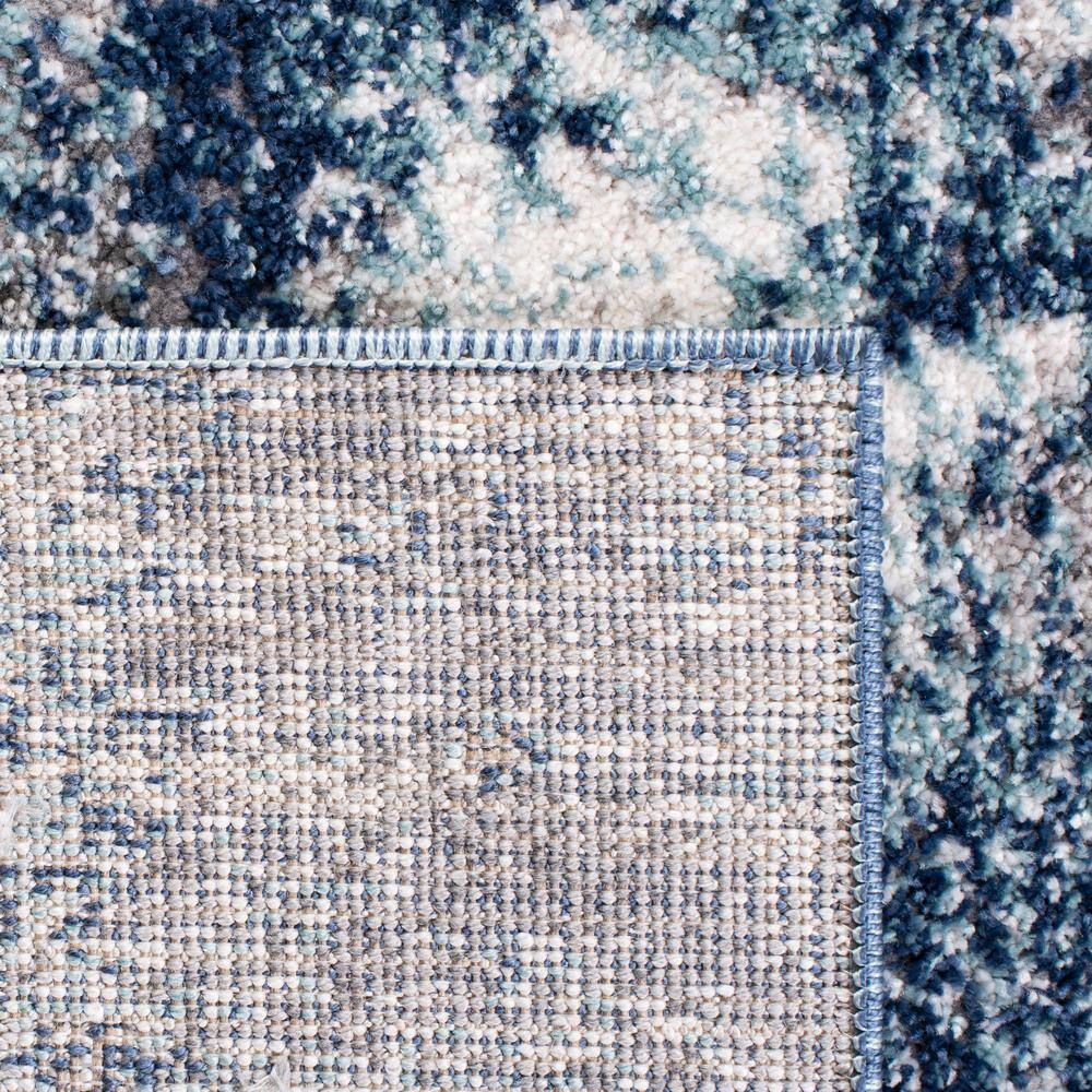 Gray Abstract 8' x 10' Reversible Synthetic Area Rug