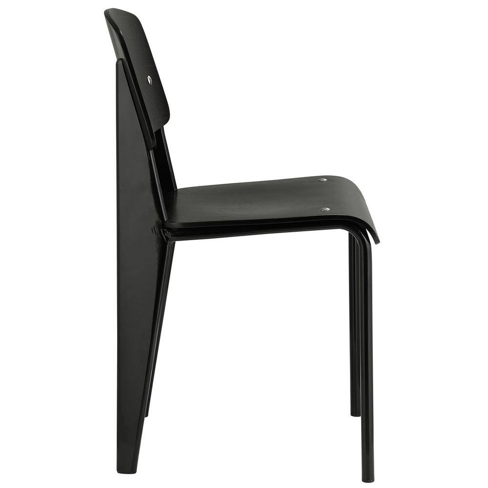 Black Metal Modern Dining Side Chair