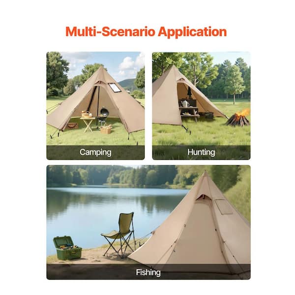 VEVOR Hot Tent for 2-Persons, Portable Waterproof Camping Tents