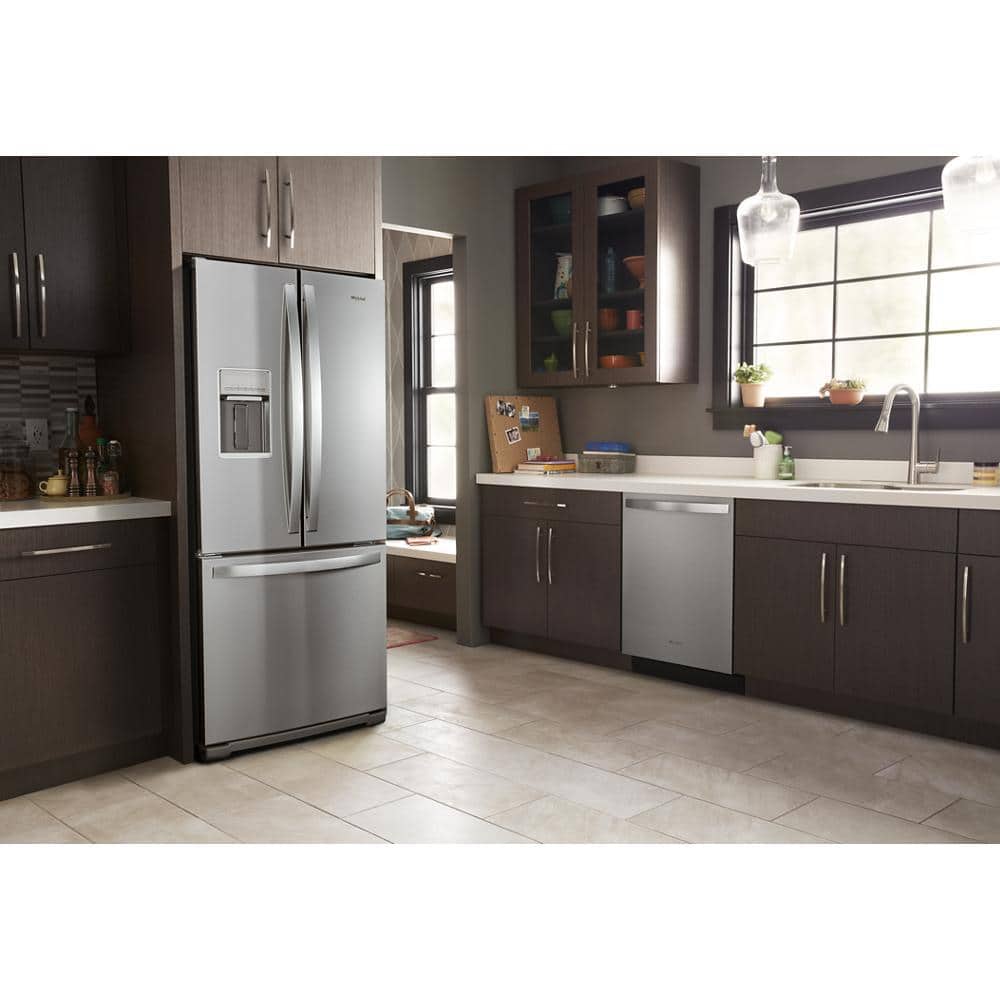 Whirlpool 30" Stainless Steel French Door Refrigerator with Water Dispenser