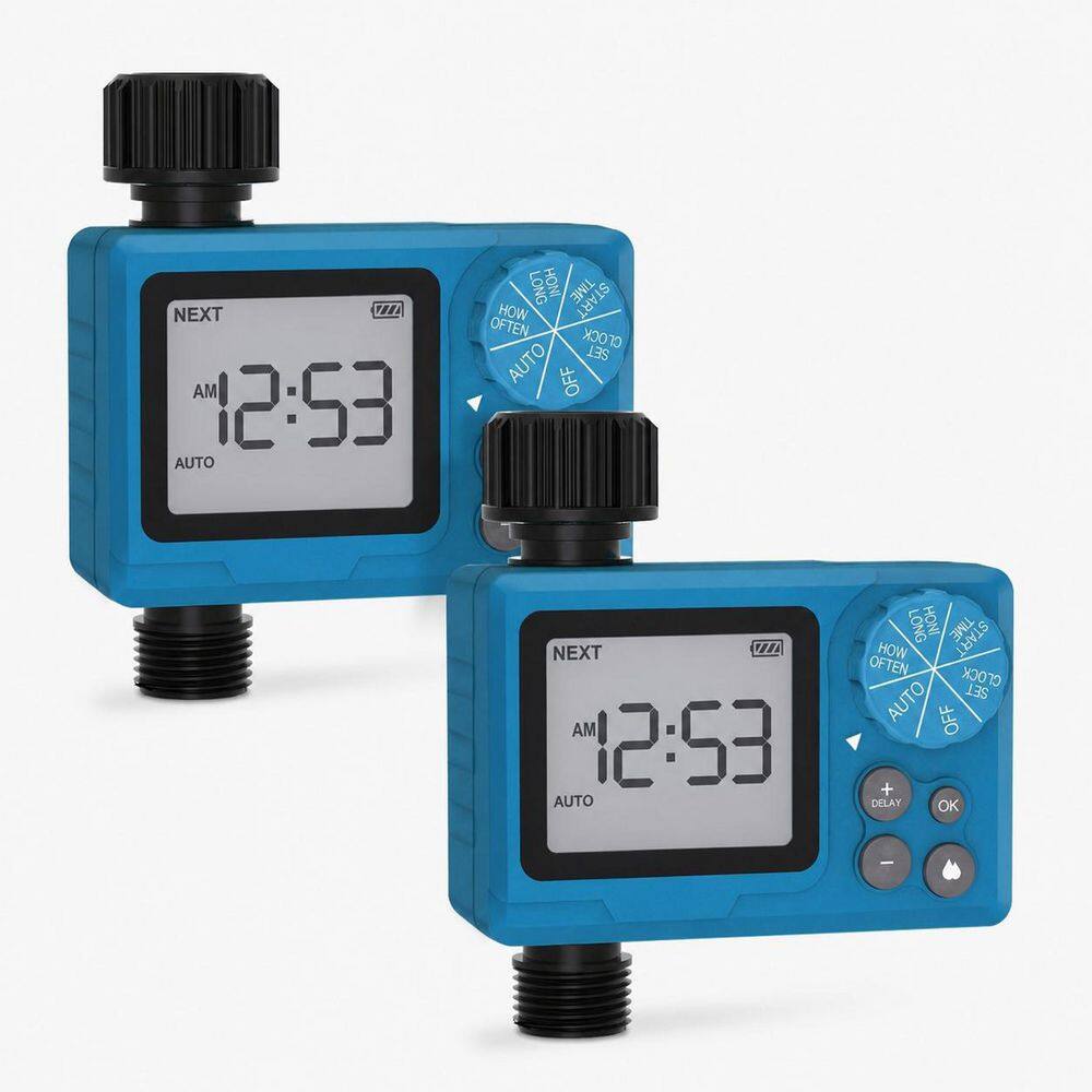 Digital Sprinkler Timer Outdoor Programmable Garden Hose Irrigation Timer Rain Delay 2 Pack price history on PriceWatchPro