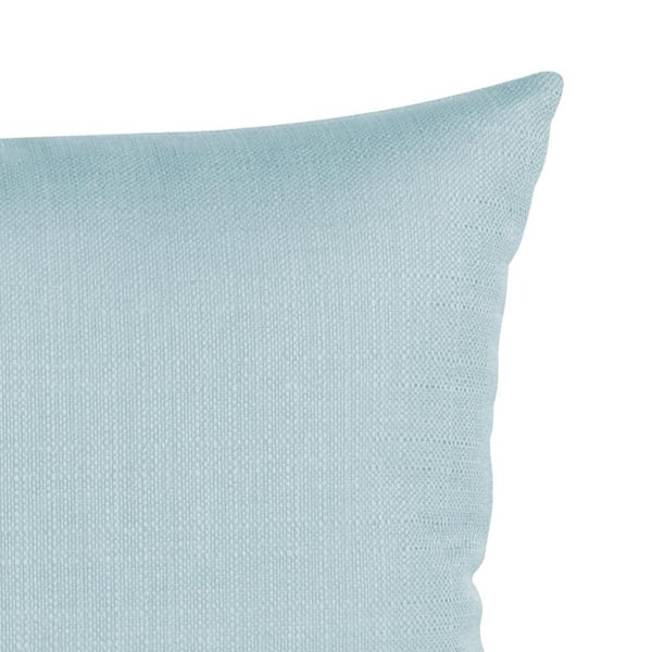 Marley Forrest Sterling Blue Solid Polyester 5 in. x 22 in. Throw Pillow