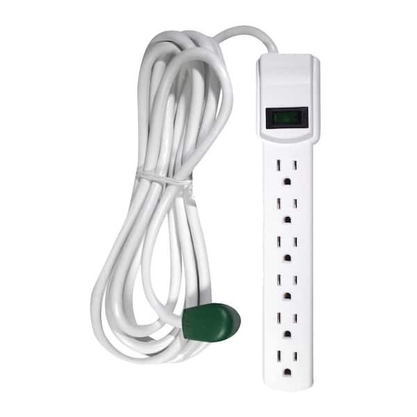 GoGreen Power 6 Outlet Surge Protector with 12 ft. Heavy Duty Cord