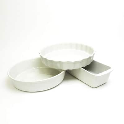 3-Piece Oven Set, Pearl