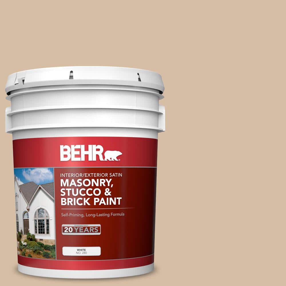 5 gal. #MS-22 Dune Satin Interior/Exterior Masonry, Stucco and Brick Paint