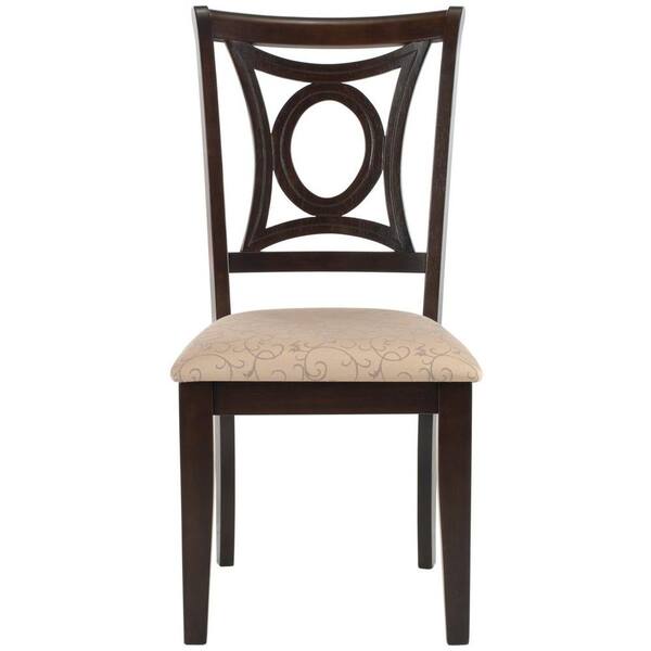 Safavieh Sophia Taupe Rubberwood/MDF Polyester Dining Chair-DISCONTINUED