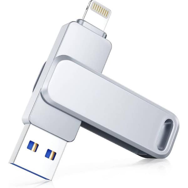 128GB Photo Stick Flash Drive, USB Memory Stick Thumb Drives High Speed USB Stick External Storage Compatible, White