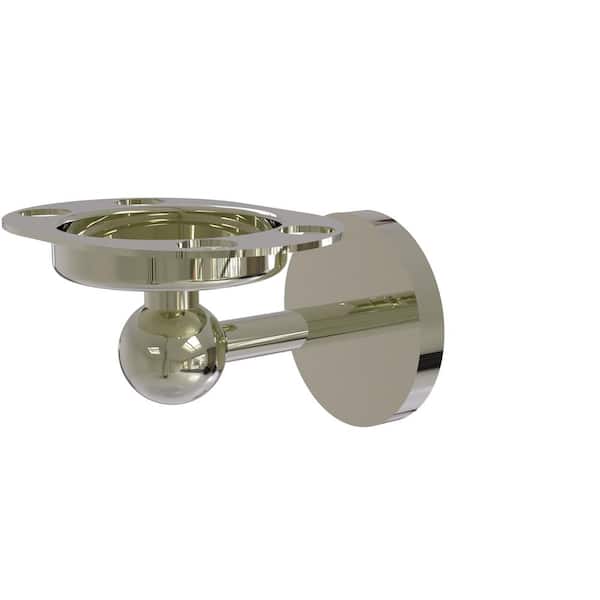 Allied Brass Skyline Collection Tumbler and Toothbrush Holder with Twist  Accents in Polished Nickel 1026-PNI The Home Depot