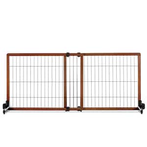 Carlson 28 in. Wood Freestanding Extra Wide Pet Gate