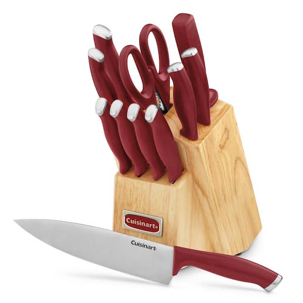 Cuisinart Color Pro Collection 12 Piece Cutlery Set, Red
