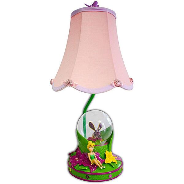 Disney 18 in. Fairies Pink Table Lamp with Decorative Shade-DISCONTINUED
