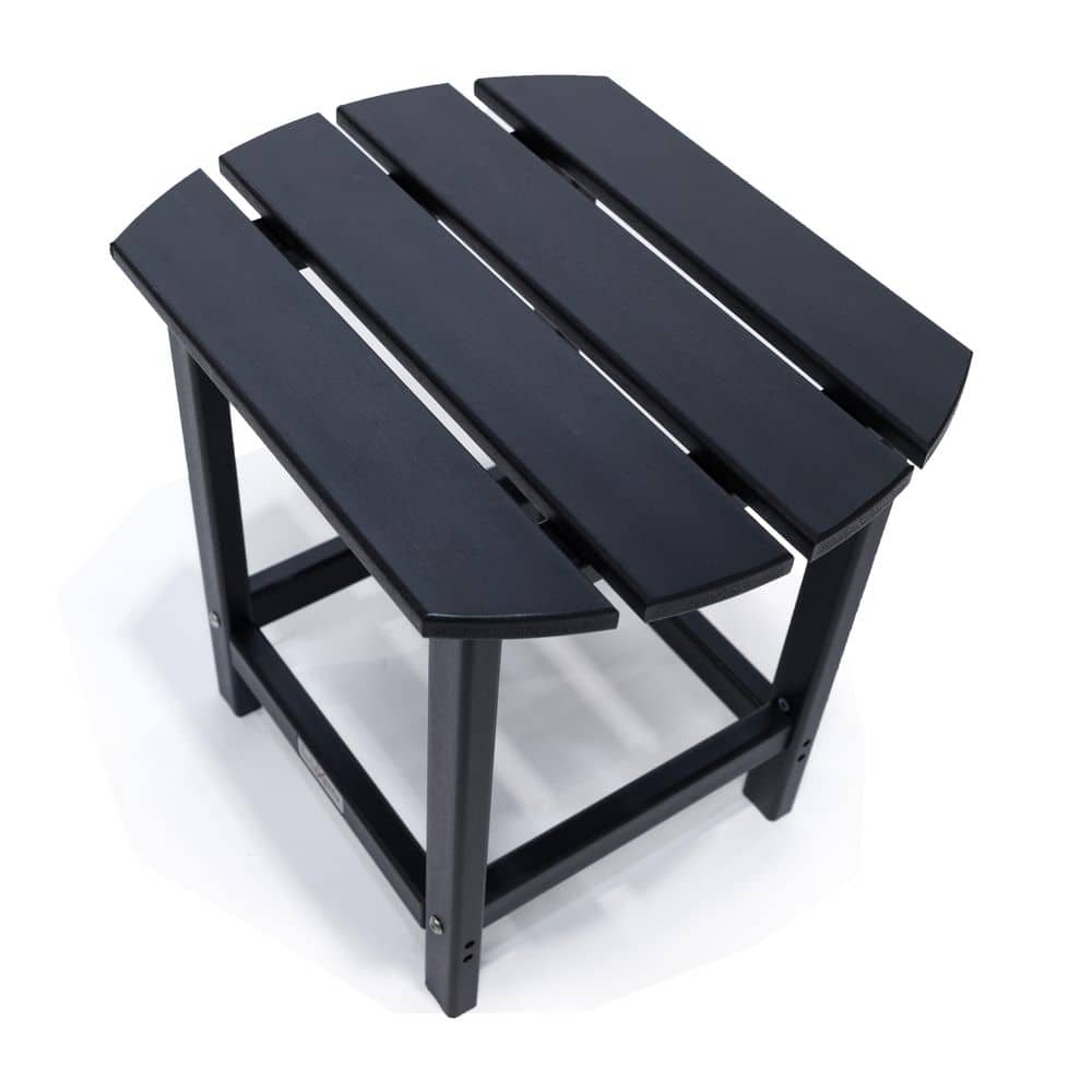 Corona Black Oval Plastic Outdoor Side Table price history on PriceWatchPro