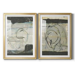 Continuing Energy I by Wexford Homes 2 Pieces Framed Abstract Paper Art Print 30.5 in. x 42.5 in. . .