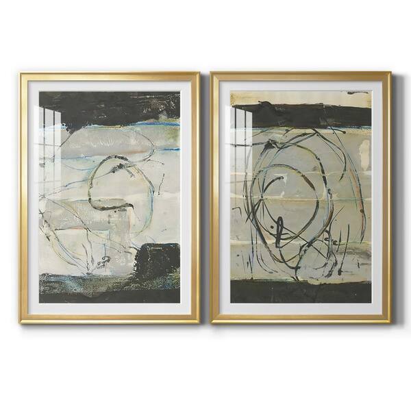 Wexford Home Continuing Energy I by Wexford Homes 2 Pieces Framed Abstract Paper Art Print 30.5 in. x 42.5 in. . .