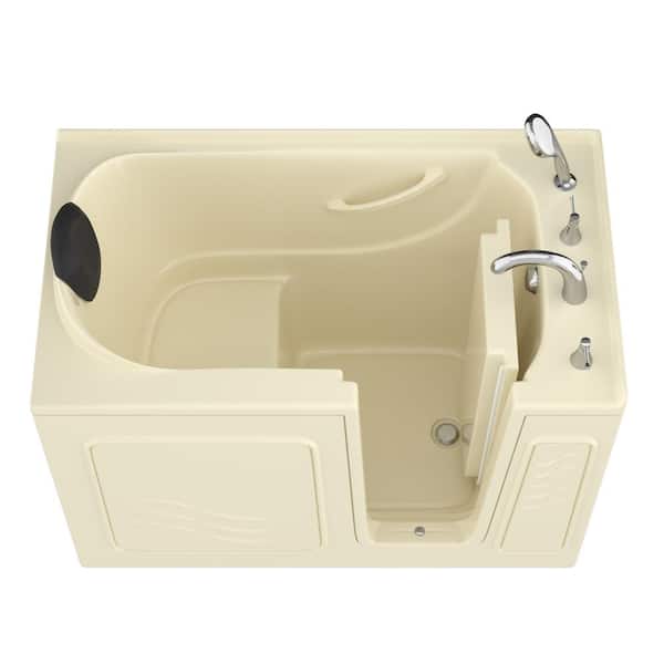 Universal Tubs Safe Premier 53 in. Right Drain Walk-In Soaking Bathtub in Biscuit