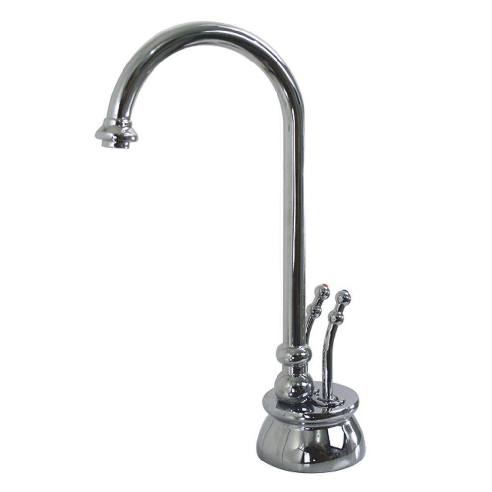 Polished Chrome 10" Double Handle Hot and Cold Water Dispenser