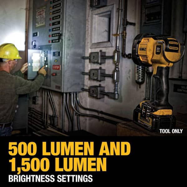 DEWALT 20V MAX Cordless LED Jobsite Spotlight DCL043 - The Home Depot