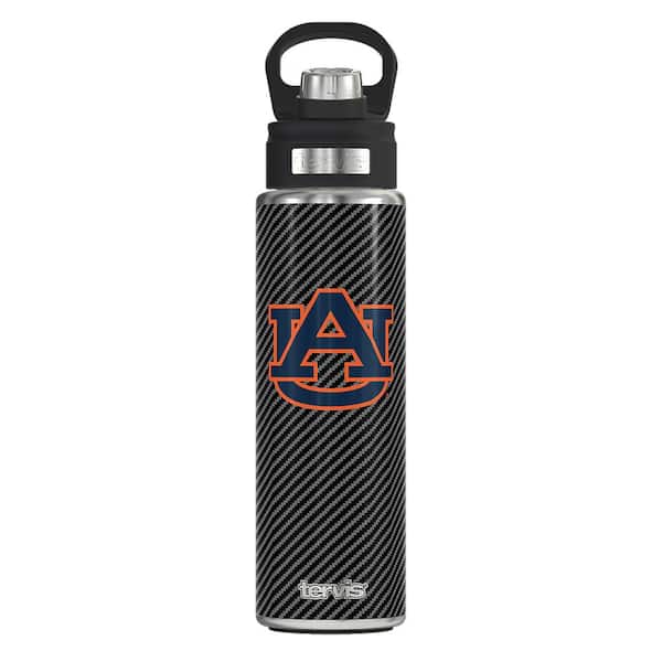 Tervis CL AUBURN UNV CFIBER 24OZ Wide Mouth Water Bottle Powder Coated Stainless Steel Standard Lid