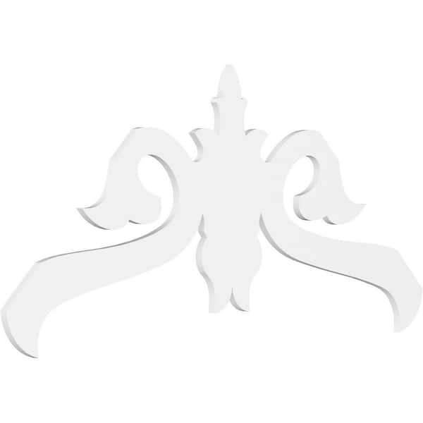 Ekena Millwork Florence 1 in. D x 36 in. W x 72 in. L Signature Urethane Gable Pediment